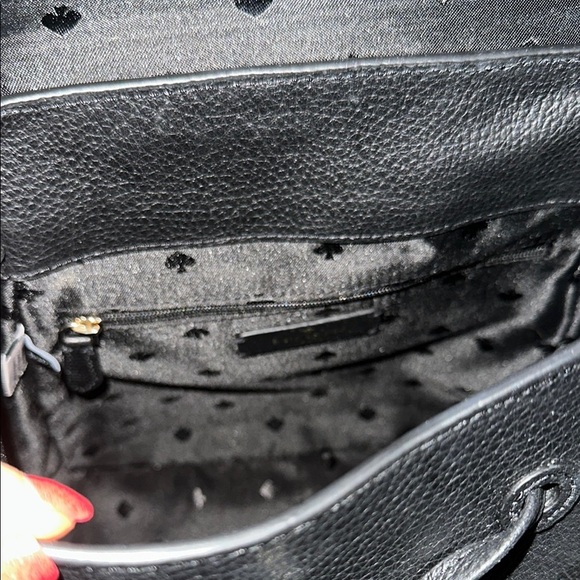 Kate Spade Black Pebble Leather Backpack - Picture 10 of 12